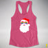 Santa’s Gilbert Baker LGBTQ Pride Flag Shades Racerback Tank - Hot Pink